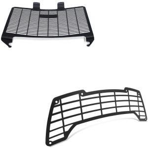 Set: Protection de radiateur compatible avec Harley Davidson Pan America 1250 21-24 KG1 + Grille de protection phare compatible avec Harley Davidson Pan America 1250 21-24 SG1