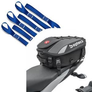 Set: Zurrschlaufen 6er Mega Pack + Hecktasche X30 erweiterbar 20-30Ltr