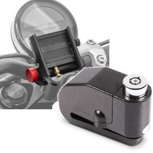 Set: Handyhalterung SH2+ Bremsscheibenschloss Alarm 120dB Diebstahlschutz