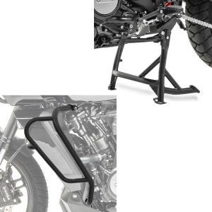 Set: Hauptständer + Sturzbügel passend für Harley Davidson Pan America 1250 21-24 Motor Schutzbügel ML