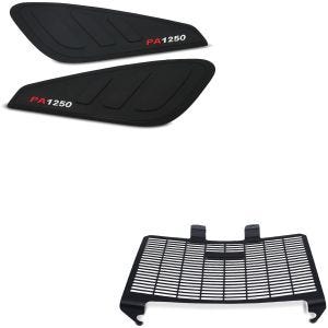 Set: Tankpad Knieschoner + Kühlerabdeckung passend für Harley Davidson Pan America 1250 21-24 Kühlergrill KG1