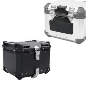 Set: Rückenpolster passend für BMW Alu TP Sozius Rückenlehne RL2 + Alu TP XB55 Alu 55 Liter
