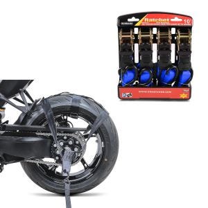 Set: Sangle cliquet et crotchet + Sangle roue arrière moto Sangle d'arrimage