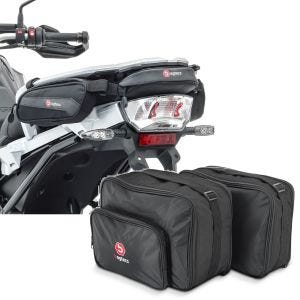 Set: Hecktasche passend für BMW R 1200 GS / R 1250 GS 13-22 TB3 + Vario Koffer Innentaschen
