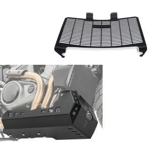 Set: Sabot moteur compatible avec Harley Davidson Pan America 1250 / Special 21-24 pare moteur + Protection de radiateur / Grille Cache KG1 compatible avec Harley Davidson Pan America 1250 21-24