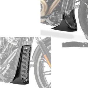 Set: Sabot moteur Cache radiateur + Sabot moteur compatible avec chopper / custombikes 04-24 CP9