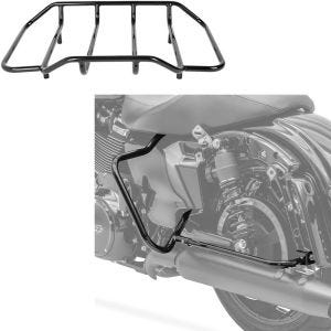 Set: Gepäckträger passend für Harley Davidson TP Touring 84-24 + Kofferträger Schutzbügel