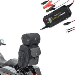 Set: Sissybar Tasche + Batterie Ladegerät BC2 Vollautomatisch 1.500mA