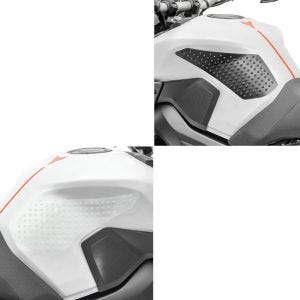 Set: Seiten-Tankpad Grip Pad L klar Kniepad transparent klar + Seiten-Tankpad Grip Pad L Kniepad