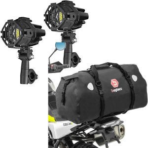 Set: LED Zusatzscheinwerfer S22X Nebelscheinwerfer + Hecktasche XF80 wd. 80l