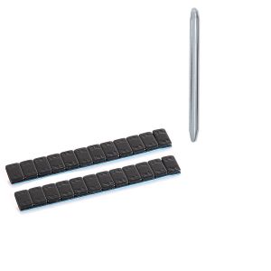 Set: Auswuchtgewichte Klebegewichte 2 Stück 12x5g + Reifen-Montiereisen MO1 Montierhebel