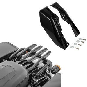 Set: Gepäckträger passend für Harley Davidson Touring 09-24 abnehmbar + Windabweiser Wärme Windschutz WA3