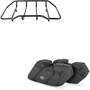 Set: Gepäckträger + Koffer Innentaschen passend für Harley Davidson Touring 94-24