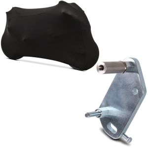 Set: Housse moto M-L Stretch Indoor + Plaque d'adaptation pour Power Classic / Evo compatible avec Yamaha YZF-R1 15-24