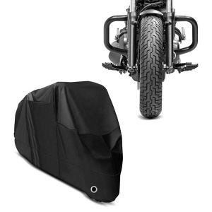 Set: Housse Moto XL Bache moto imperméable + Pare cylindre compatible avec Honda Rebel 500 17-24 pare carter