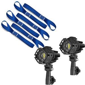 Set: Sangle loops 6er Big Pack + Feux additionnels LED SX22 feux antibrouillard
