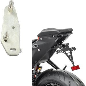 Set: Adapterplatte für Power Classic / Evo + Kennzeichenhalter passend für KTM Super Duke R 20-23