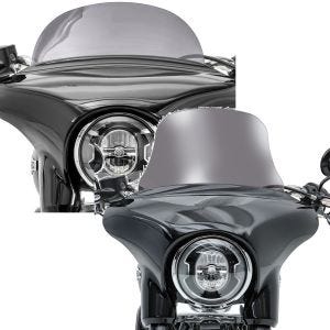 Set: Pare-brise compatible avec Harley Davidson Sport Glide 18-21 M fumé clair + Pare-brise L fumé clair
