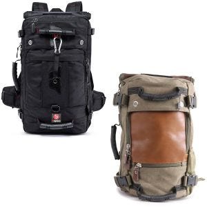 Set: Rucksack HK4 45Ltr + Rucksack VG6 Vintage 28Ltr Retro grün