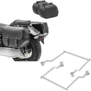 Set: Sacoche droite et gauche Kentucky 30Ltr + supports de sacoches laterales cavalières SU2 chrome