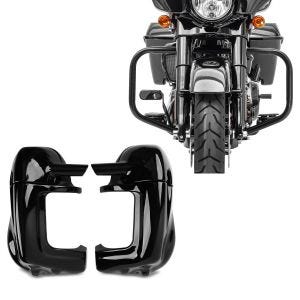 Set: Beinschild belüftet + Sturzbügel passend für Harley Davidson Touring 09-13 TR2