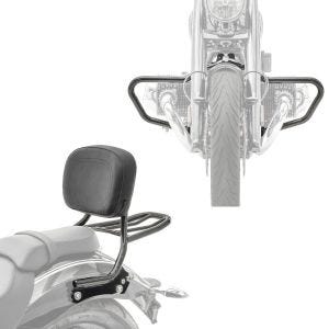 Set: Sturzbügel passend für BMW R 18 / Classic 20-24 + Sissybar + Gepäckträger