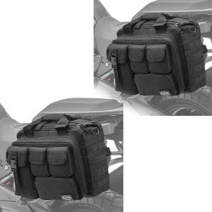 2x Motorrad Satteltasche Craftride Dark Gear 16L Seitentasche schwarz Spar-Set