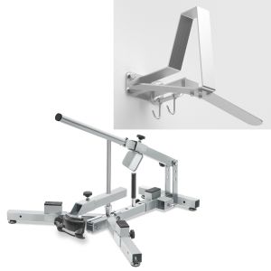 Set: Reifenmontiergerät für Motorradreifen 12-21" MD4Z ConStands mit Garderobe WH2 silber