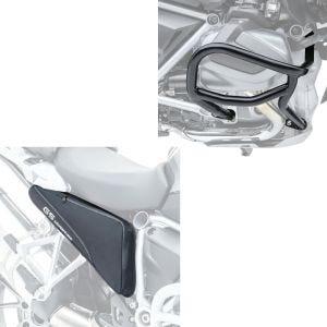 Set: Sacoches pour cadre pour moto BF3 Sacoches laterales Paire nr avec Pare carter compatible avec BMW R 1250 GS 19-21 L2