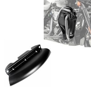 Set: Beinschild passend für Harley Davidson Touring Modelle 17-24 Craftride belüftet schwarz + Windabweiser passend für Harley Davidson Windschutz Craftride WA1 schwarz
