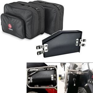 Set: Vario Koffer Innentaschen passend für BMW R 1200 GS / ADV 13-18 MV1 Bagtecs mit Werkzeugbox Werkzeugkasten links 4,2L
