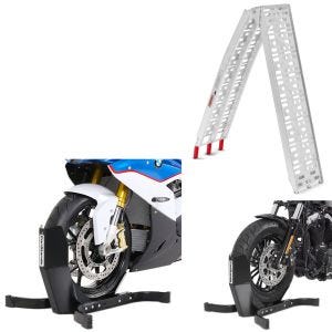 Bloque Roue + set rampe aluminium + Bloque Roue