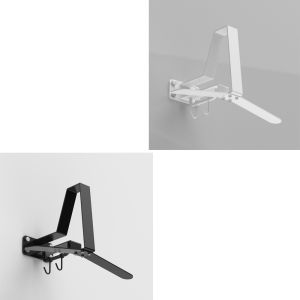 2x Wandhalterung Helmhalter weiß / schwarz