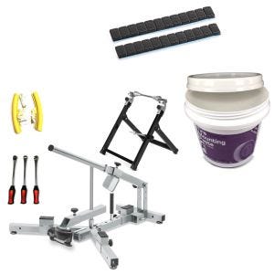 Ensemble de dispositif de montage de pneu MD4N + ensemble : masses d'équilibrage 2 pièces 12x5g + pâte de montage 3kg
