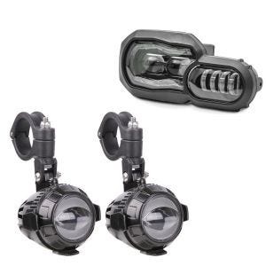 Phares additionnels LED + phares LED compatible avec BMW F 800 GS / Adventure