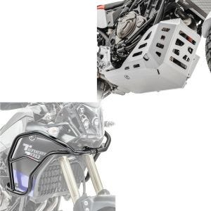 Pare carter de carénage XL + Sabot moteur compatible avec Yamaha Tenere 700 19-24 Motoguard