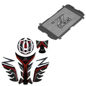 Tankpad set rot + Kühlerabdeckung passend für Kawasaki Z 900 17-24