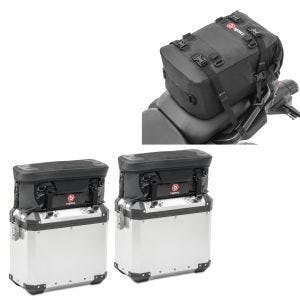 Set 2x Zusatztasche Alukoffer + Hecktasche 20 Liter