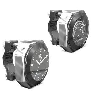 Horloge de guidon horloge analogique + thermomètre de guidon compatible avec Benelli Imperiale 400