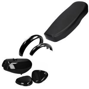 Set: Schutzblech vorne / hinten + Sitzbank komplett Sitz passend für Simson S50 S51 S70