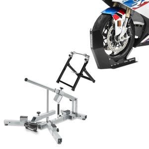 Ensemble dispositif de montage pneu 12-21" + béquille de transport Bloque Roue Easy-Fix