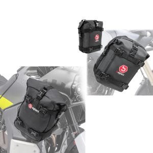 Set sacoches pare-chocs 2x 6Ltr + sacoches pare-chocs compatible avec BMW G 310 GS 10Ltr