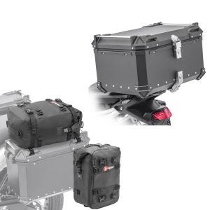 Alu Top Case 65 Liter + Set 2x Zusatztasche
