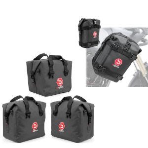 Sturzbügeltasche Paar + Innentaschen Alu Koffer Topcase passend für BMW R 1250 GS / Adventure 19-24