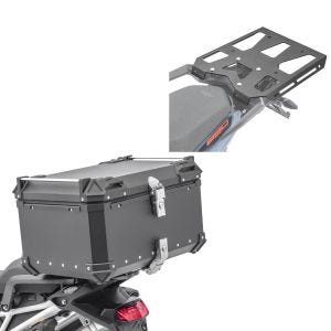 Alu Top Case Universal + Gepäckbrücke passend für KTM 890 Adventure / R 21-22