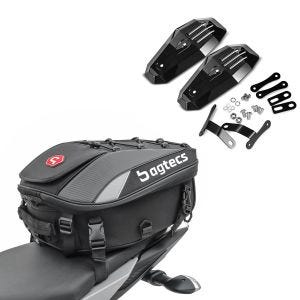 Sacoche de selle 20-30Ltr + protège-mains compatible avec Honda Rebel 500 CMX