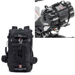 Sac à dos 45Ltr + sacoche de selle Drybag 50l