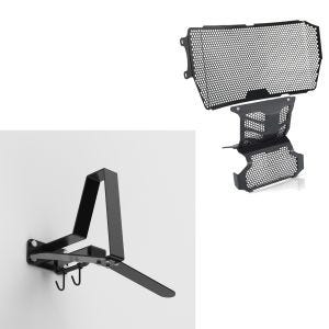 Kühlerabdeckung passend für Ducati Hypermotard 950 / SP 19-24 + Garderobe Wandhalterung