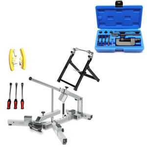 Kit d'outils de montage de pneus + coupe-chaîne et outil de rivetage