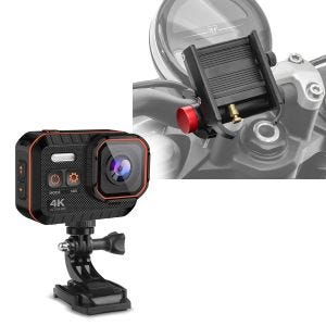 Handyhalterung mit Powerbank SH2 Smartphonehalter + wasserdichte Action Cam 4K Video und 16 Megapixel Kamera